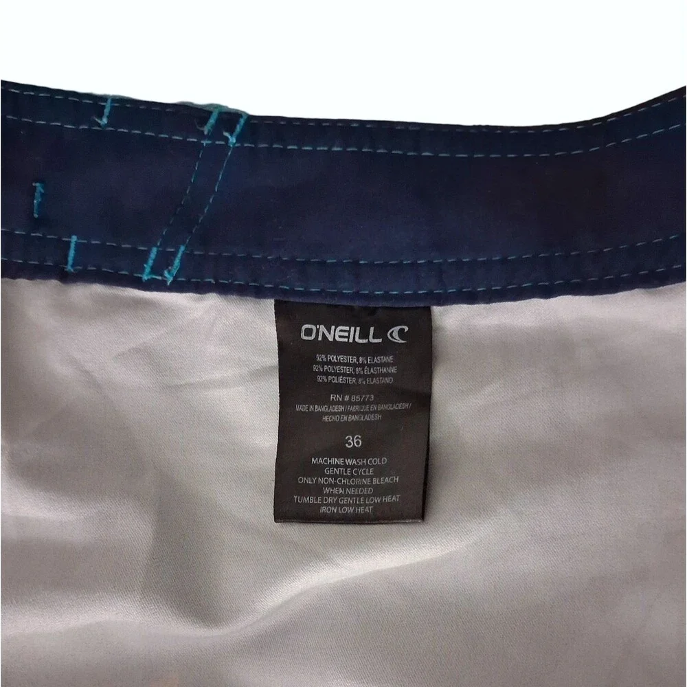 O'Neill Hyperfreak Coalition Board Shorts Mens 36 DWR Hyperdry 4-Way Stretch 10